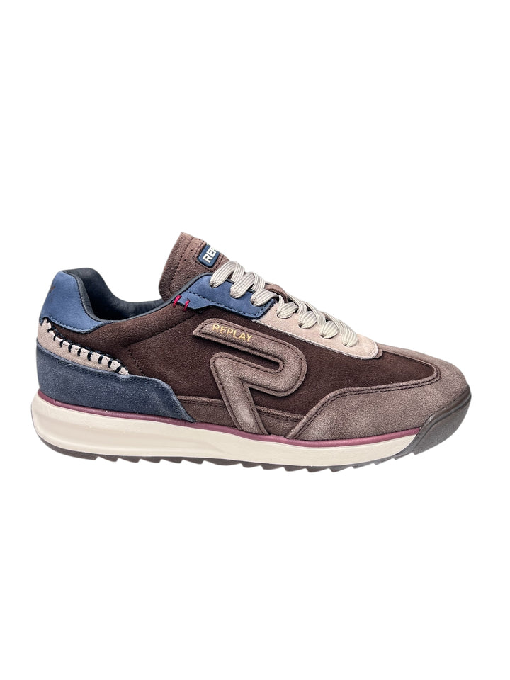 sneaker uomo pelle marrone