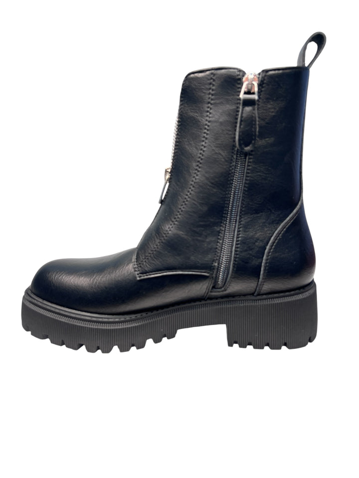 stivaletto donna pelle nero