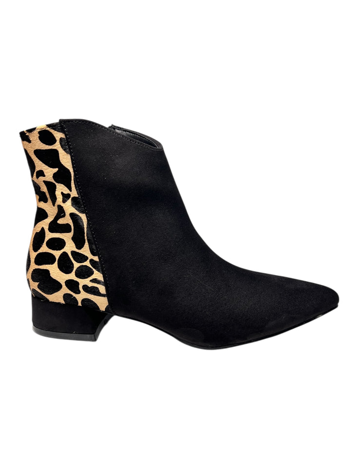 stivaletto donna nero-panna