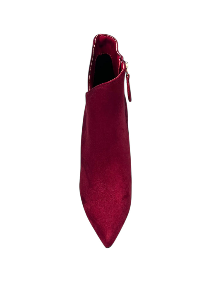 stivaletto donna camoscio bordò