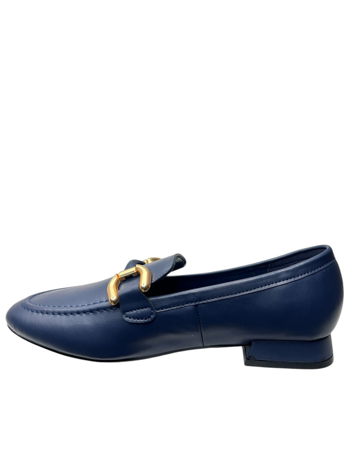 mocassini donna pelle claud.v art.zg04-01a blu navy
