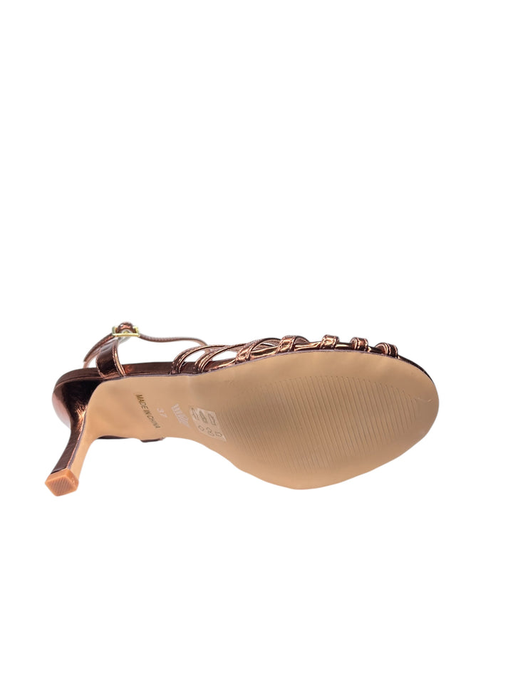 sandali donna pelle claud.v art. xg18-04n-br bronzo
