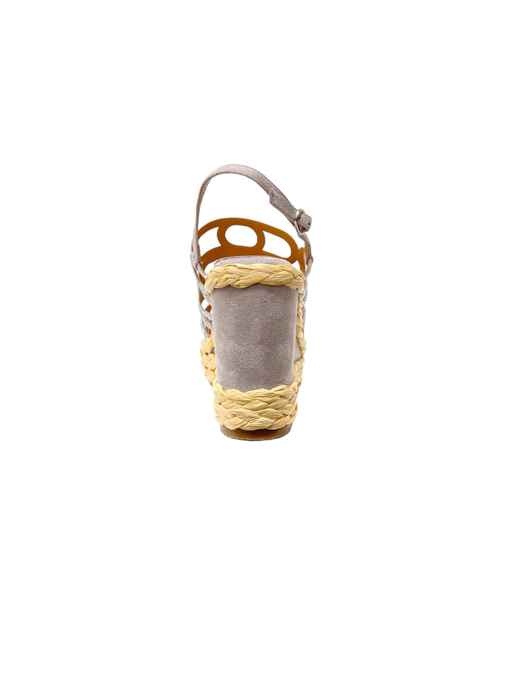 sandali strass donna zeppa queen helena art.zm9648 grigio chiaro